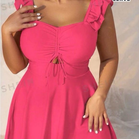 ABSOLUTELY ADORABLE NWT NEVER WORN HOT PINK SWIM SUIT 🤩❤️❤️🤗‼️ - Picture 5 of 7